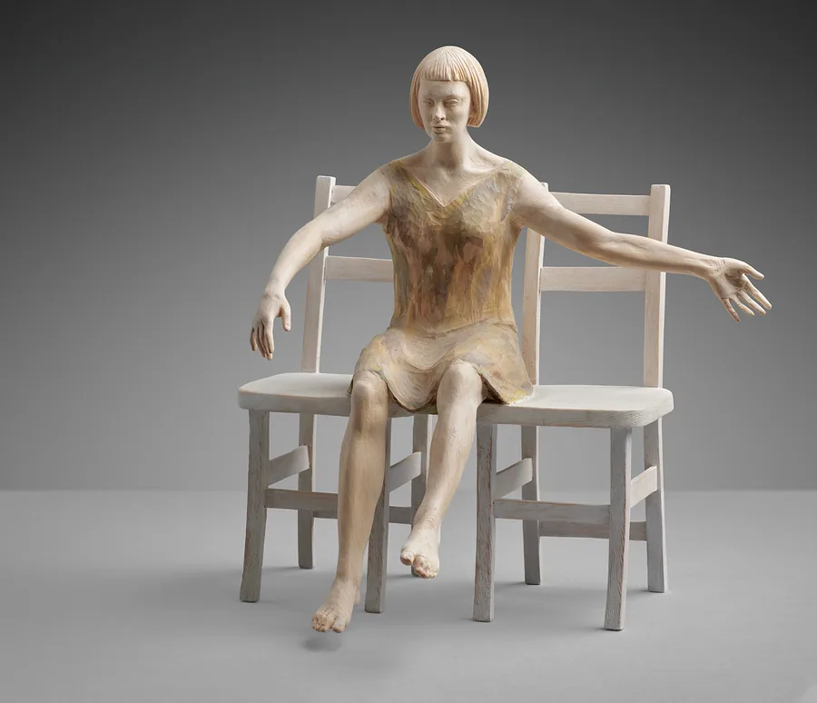 Between Two — Zirbelkiefer, gefasst · 35 cm