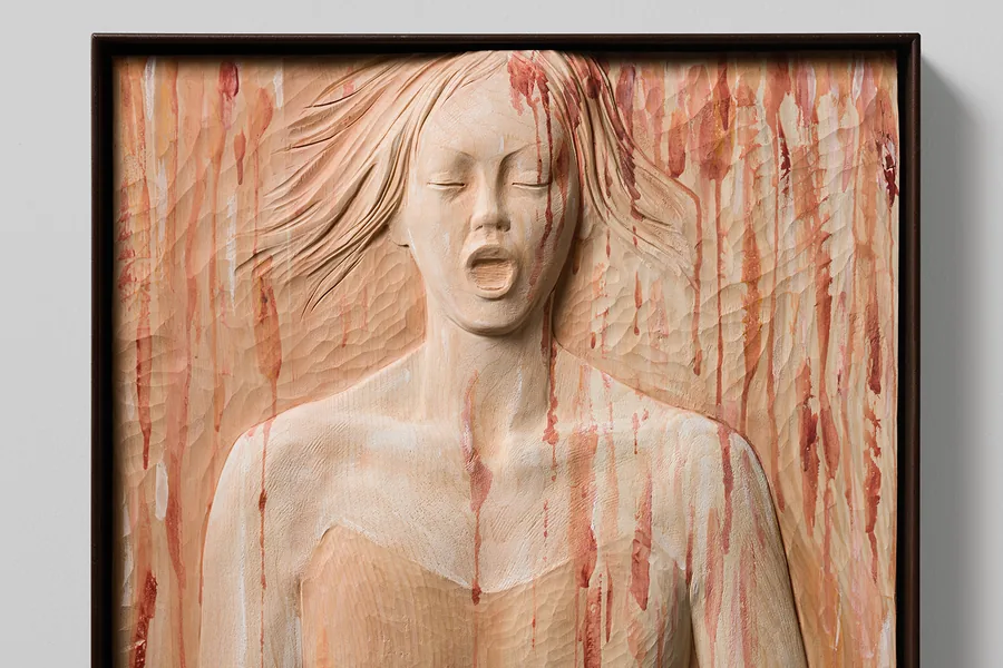 Shouting — Zirbelkiefer & Eisen · 105 × 46 cm