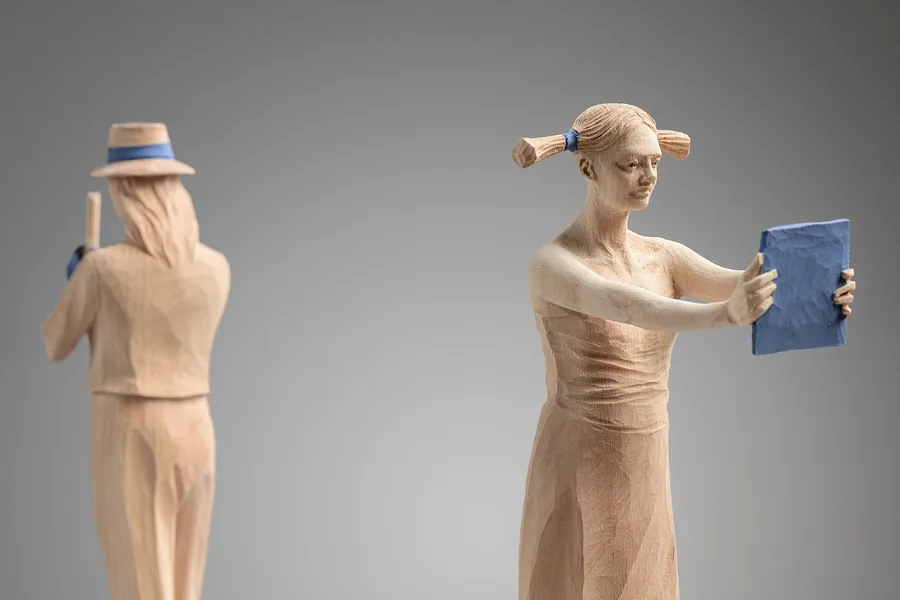 The Duel — Zirbelkiefer · 32 × 58 cm